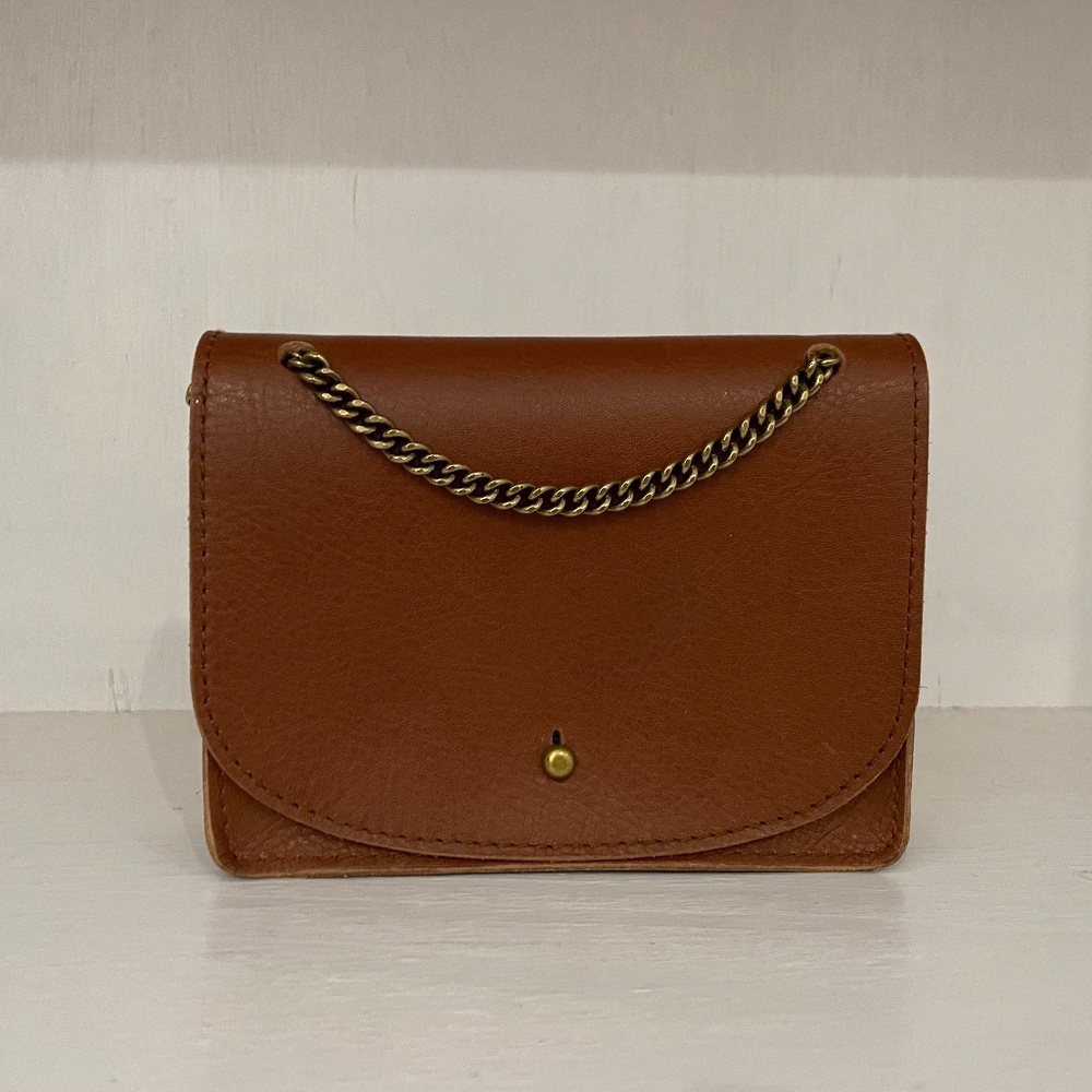 Madewell The Chain Crossbody Bag (English Saddle)